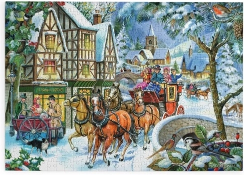 House of Puzzles Diligence hivernale, puzzle de 500 grandes pièces