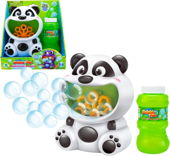 Bubble Fun machine à bulles panda avec recharge 118 ml