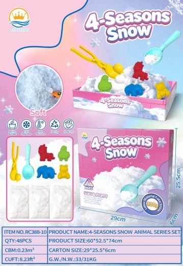 Neige artificielle plastique avec accessoires