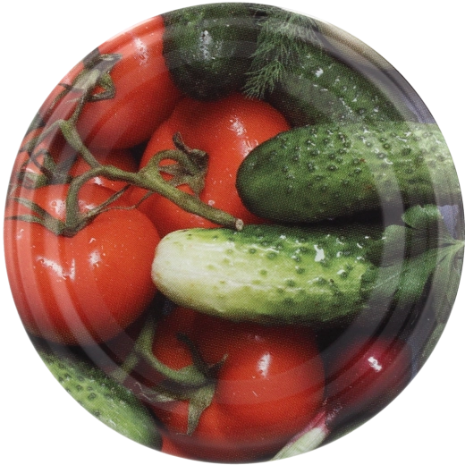 Lot de couvercles 82 mm motif concombre – 10 pcs