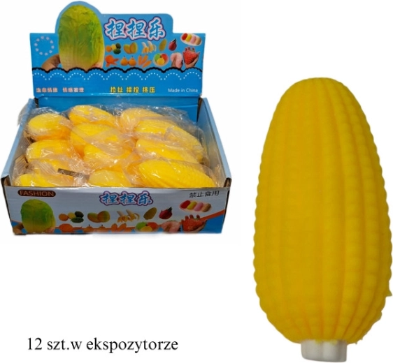 Balle antistress à presser en forme de maïs - 1 pièce
