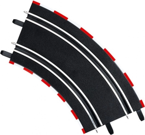 Virages 2/45° pour circuits Carrera GO!!!, GO!!! Plus et Digital 143 (4 pcs)