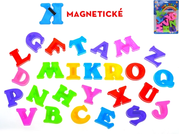 Lettres magnétiques en plastique – alphabet coloré pour enfants