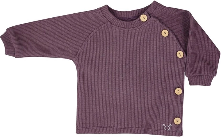 T-shirt pour bébé à manches longues Koala Pure violet – 62 (3 à 6 m)