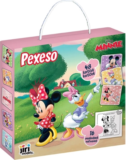 Jeu de mémoire (Pexeso) en boîte avec coloriage Minnie