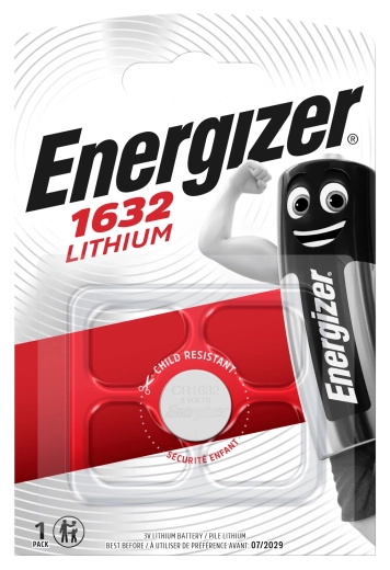 Pile bouton au lithium ENERGIZER CR1632 3 V