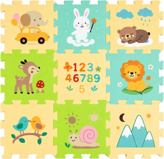 Petite&Mars puzzle de sol en mousse Nexli forest friends (9 pièces)