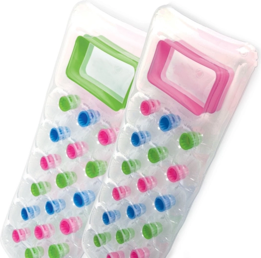 Matelas de plage gonflable avec hublot 188 × 71 cm INTEX vert