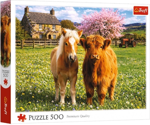 Puzzle Amis à la ferme 500 pièces