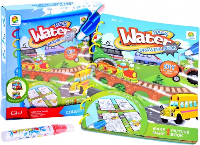 Livre magique de peinture à l'eau pour enfants – A