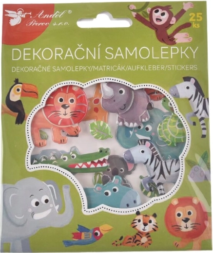 Autocollants zoo – animaux (25 pcs)