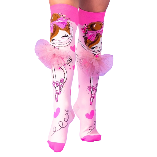 Madmia chaussettes hautes folles ballerine avec tutu