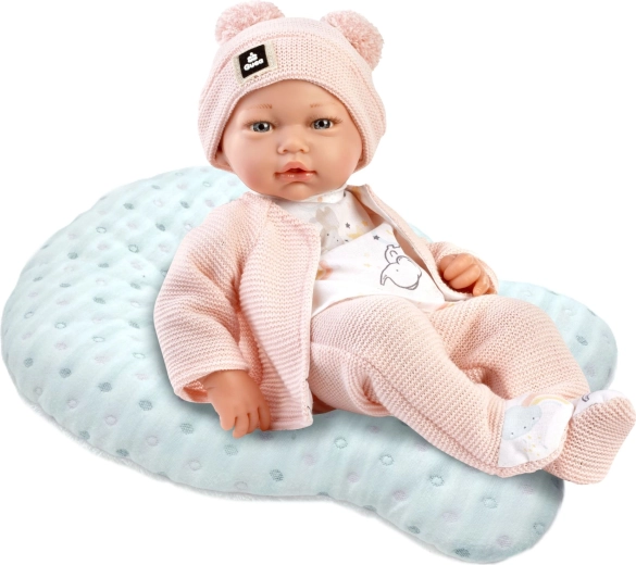 Poupée bébé réaliste avec corps souple en tissu 36 cm