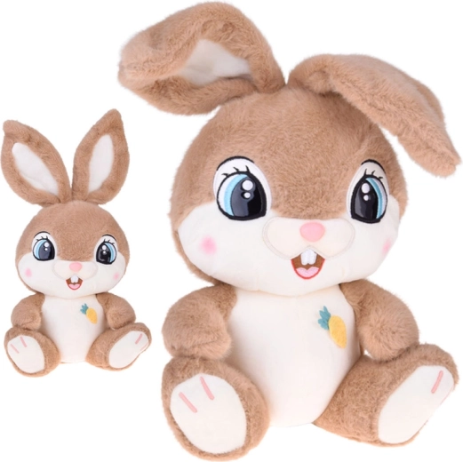 Lapin en peluche Karmelek 40 cm avec de longues oreilles flexibles