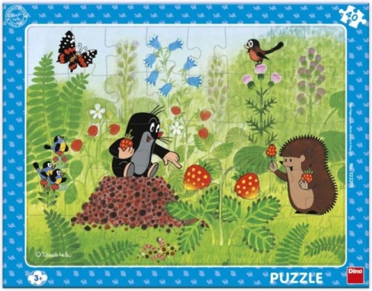 Puzzle La Petite Taupe et les fraises 40 pièces