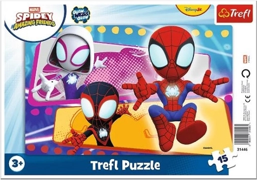 Puzzle encadré Spidey – la bande arachnéenne (15 pièces)