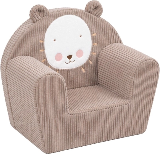 Fauteuil enfant en velours côtelé New Baby Lion