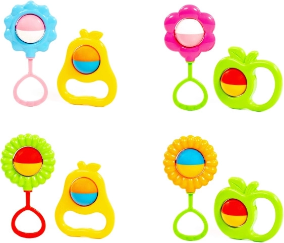 Set de hochets fleur et fruits