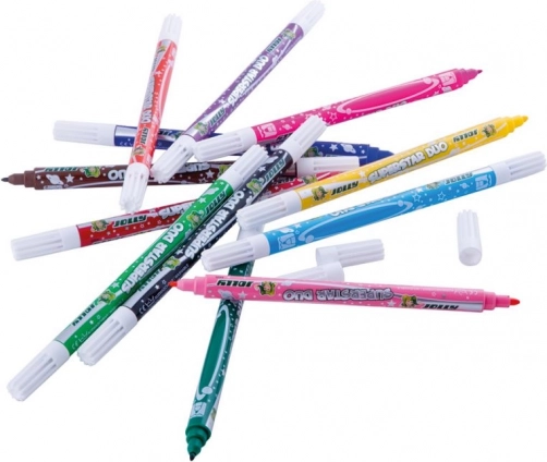 Feutres double pointe Superstars Duo, set de 12 couleurs