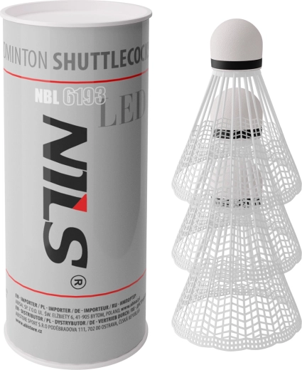 Volants de badminton LED NILS NBL6193, 3 pcs