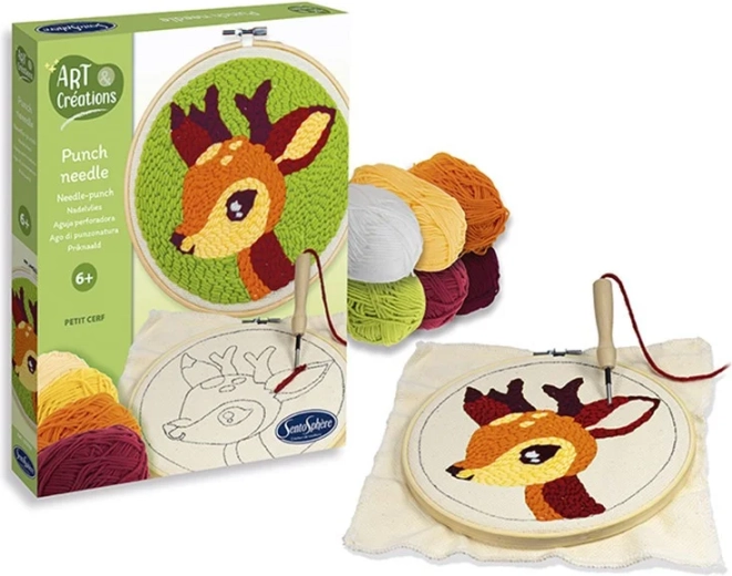 Sentosphere broderie à l’aiguille biche