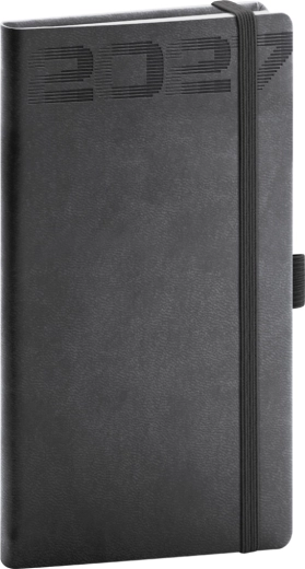 Agenda de poche Notique Aprint Top 2027 noir 9 × 15,5 cm