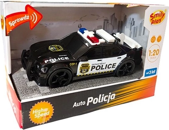 Voiture de police SmilyPlay pour enfants 1:20