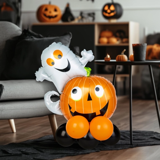 Décoration de ballons d'Halloween en forme de citrouille