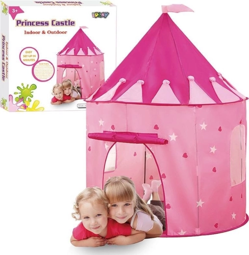 Tente pour enfants château de princesse avec porte roulante IPLAY