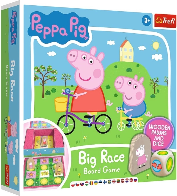 Jeu de société Big Race Peppa Pig par Trefl