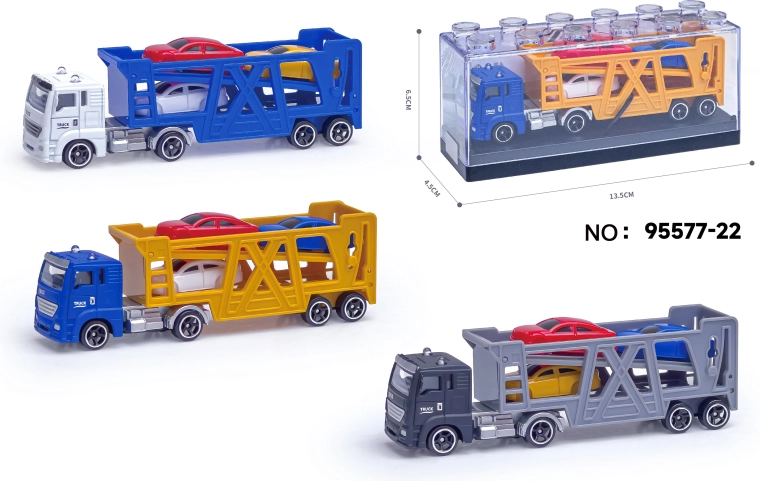 Modèle réduit de camion avec remorque en métal 1:64 – plusieurs variantes