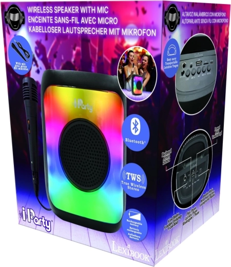 Enceinte karaoké Bluetooth Lexibook iParty avec microphone