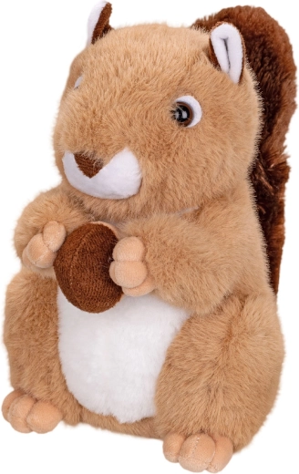 Écureuil en peluche avec noisette 22 cm