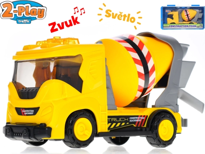 Bétonnière 2-Play Traffic avec lumières et sons 22 cm