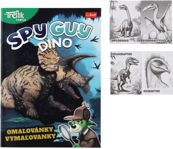 Livre de coloriage Spy Guy Dino