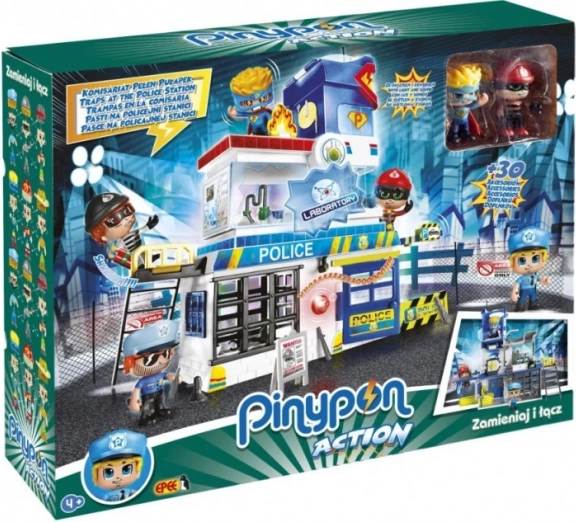 Pinypon Action commissariat de police avec 2 figurines et accessoires
