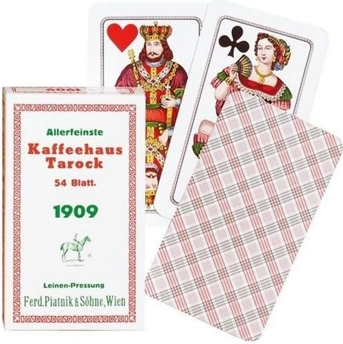 Cartes de tarock PIATNIK de café