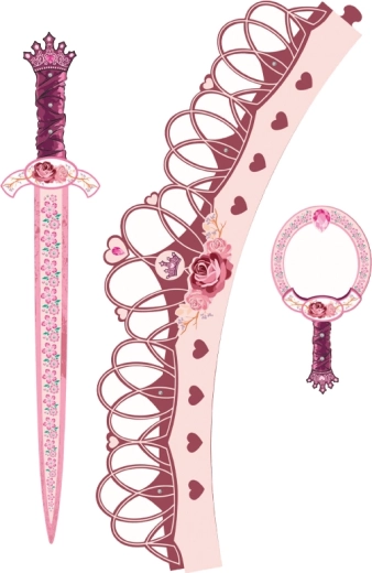 Épée et bouclier en mousse avec licorne pour princesses