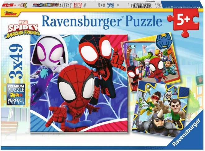Puzzle RAVENSBURGER Spidey 3×49 pièces
