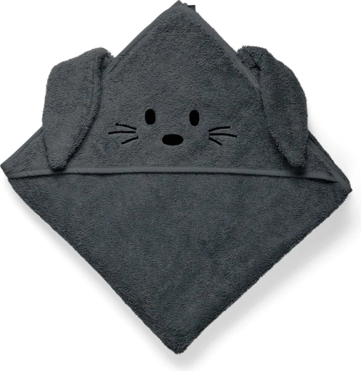 Nuuroo Aki serviette de bain pour bébé avec capuche asphalt