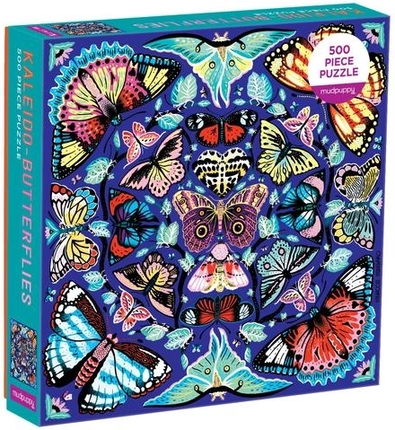 Puzzle Mudpuppy Kaleido papillons 500 pièces