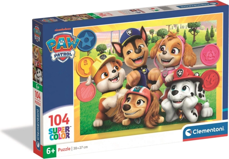 Puzzle 104 Super Color PAT' PATROUILLE par Clementoni