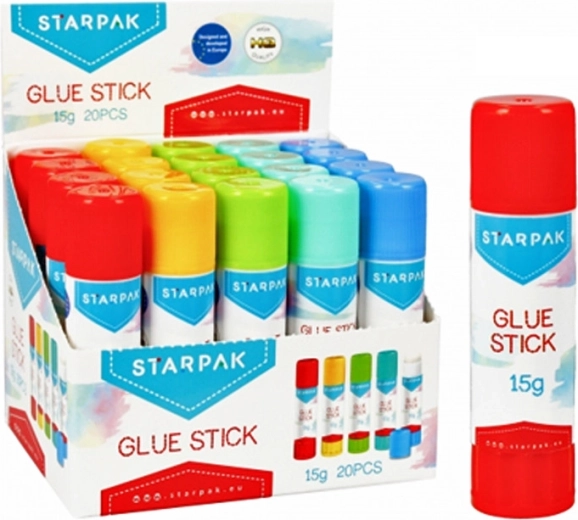 STARPAK bâton de colle 15 g avec étui coloré - 1 pièce