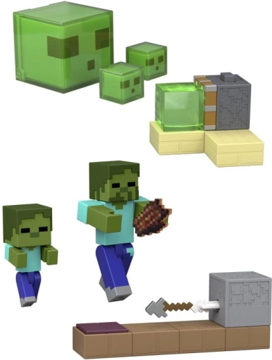 Figurine d’action Minecraft 8 cm avec accessoires de jeu