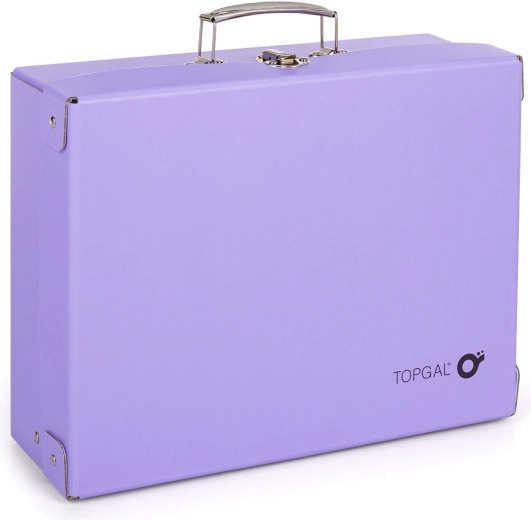 Malette pour fournitures d’arts plastiques Topgal violette