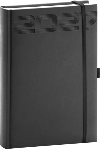Agenda quotidien Notique Aprint Top 2027 noir 15 × 21 cm