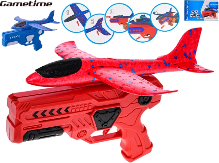 Pistolet Gametime avec avion en mousse à lancement pour enfants
