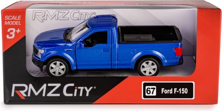 Modèle en métal rmz city ford f‑150 1:32 bleu