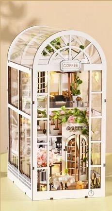 Serre-livres puzzle 3D – mini-café Jardin Blanc