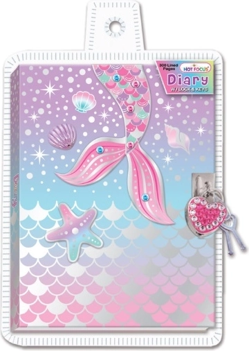 Journal intime pour enfants Hot Focus avec cadenas – sirène